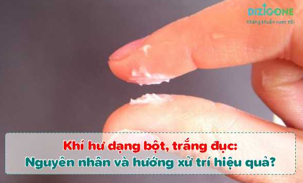 điều trị khí hư màu trắng bất thường